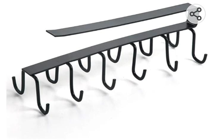 10 hooks Mug Cups Wine Glasses Storage Hooks Kitchen
