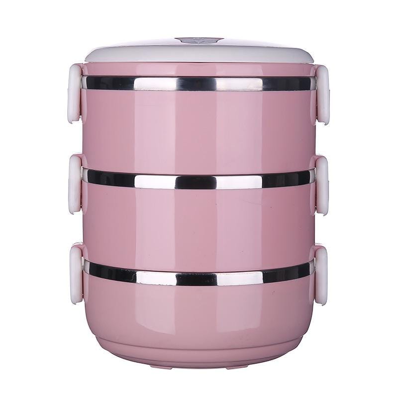 Multi-Layer Heat Preservation Stainless Steel Leakproof Lunch Box Food Container(random color) - 1 layer
