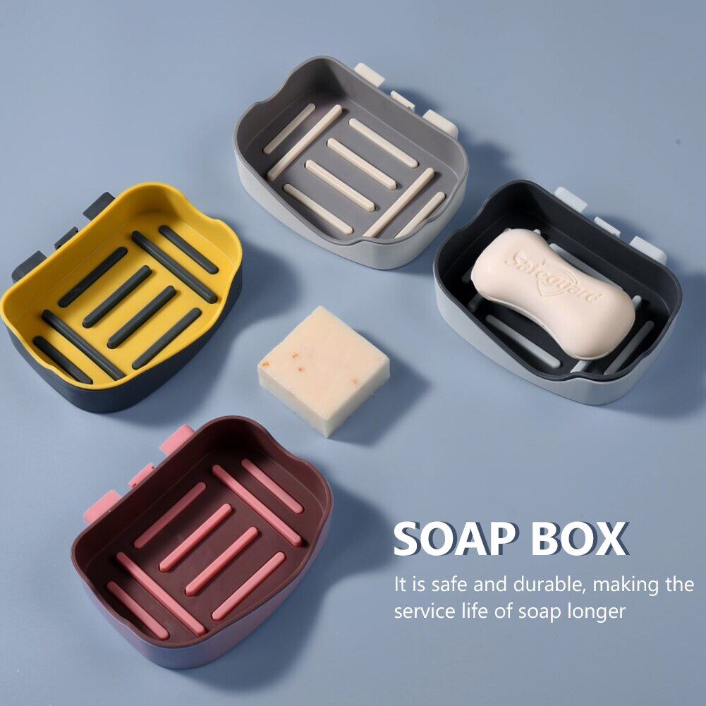 Wall Mounted Soap Dish Holder For Bathroom | Wall Mounted Soap Bar, Holder Rack For Shower Wall, Kitchen, Bathroom