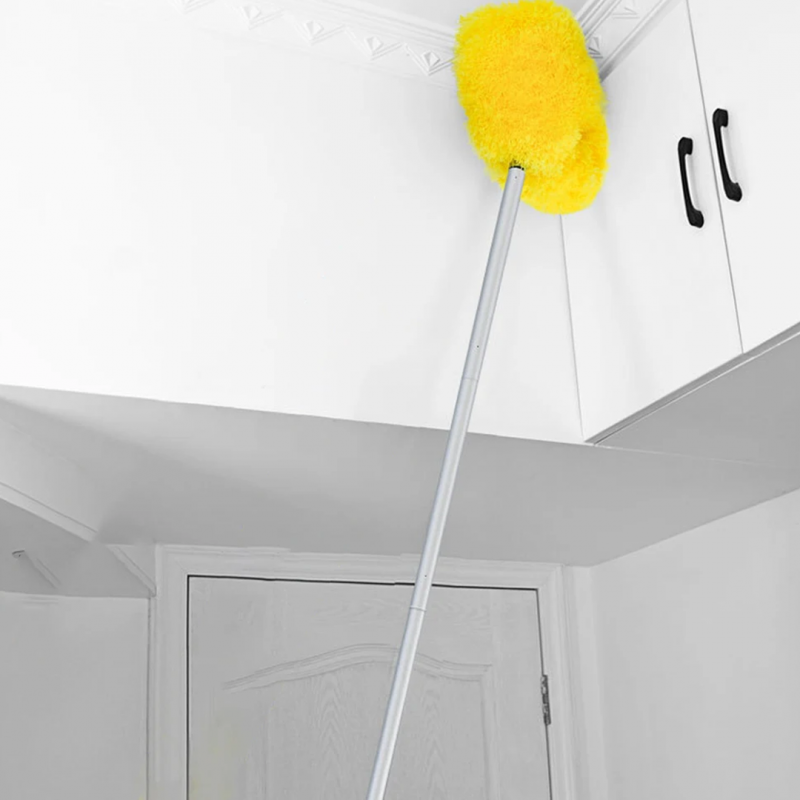 Royal's Fan Duster with Stainless Steel Handle – Extendable Microfiber Ceiling & Fan Cleaning Brush