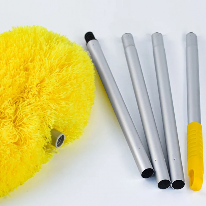 Royal's Fan Duster with Stainless Steel Handle – Extendable Microfiber Ceiling & Fan Cleaning Brush