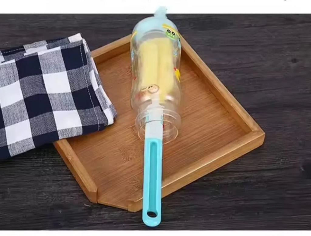 (pack of 3 )Baby Bottle and Teath Brush Set with Changeable Endings – Bottle, Sponge, Straw, and Pacifier (random color