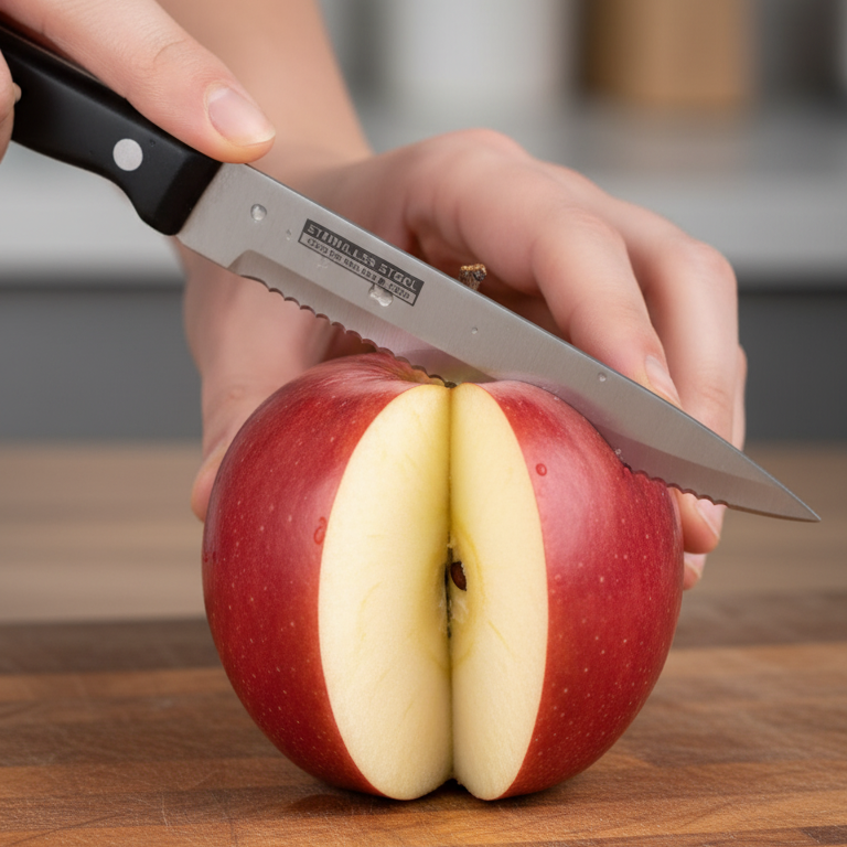 3-Piece Kitchen Knives Set – Black | Non-Stick Coating, Ergonomic Anti-Slip Handles
