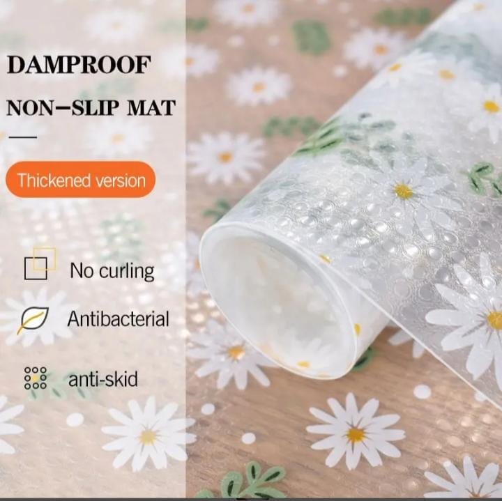 Waterproof Kitchen Mat Shelf Liner 45×150 – Easy To Clean, Oil Proof, Anti Slip Multipurpose Drawer And Shelf Cover