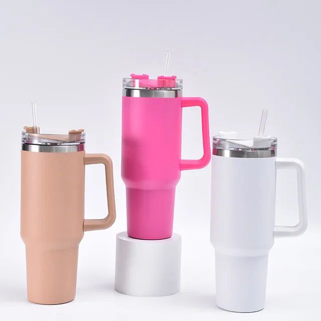 Stanley 40 Oz (1200ML) Stainless Steel Vacuum Insulated Tumbler with Straw –Random Colors | Stanley