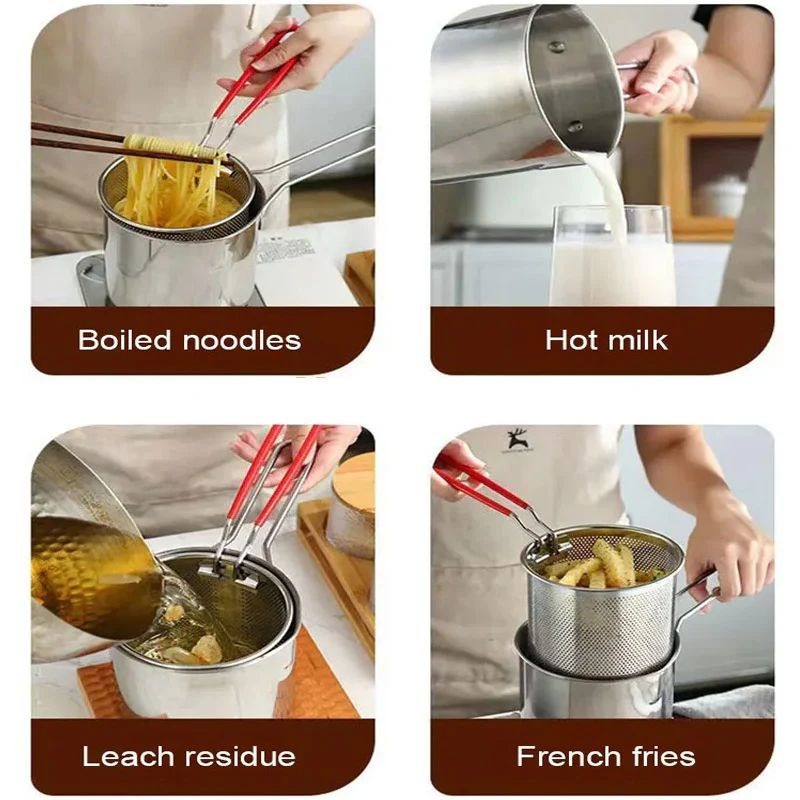 Deep Frying Fry Pot Providing Durable Quality Comfortable Handling Reliable Performance