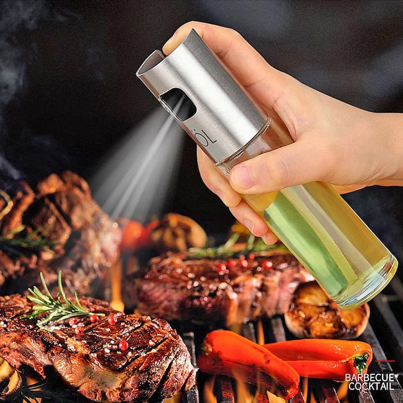 Oil Spray Bottle / 100ml Glass Oil Sprayer For Kitchen Use