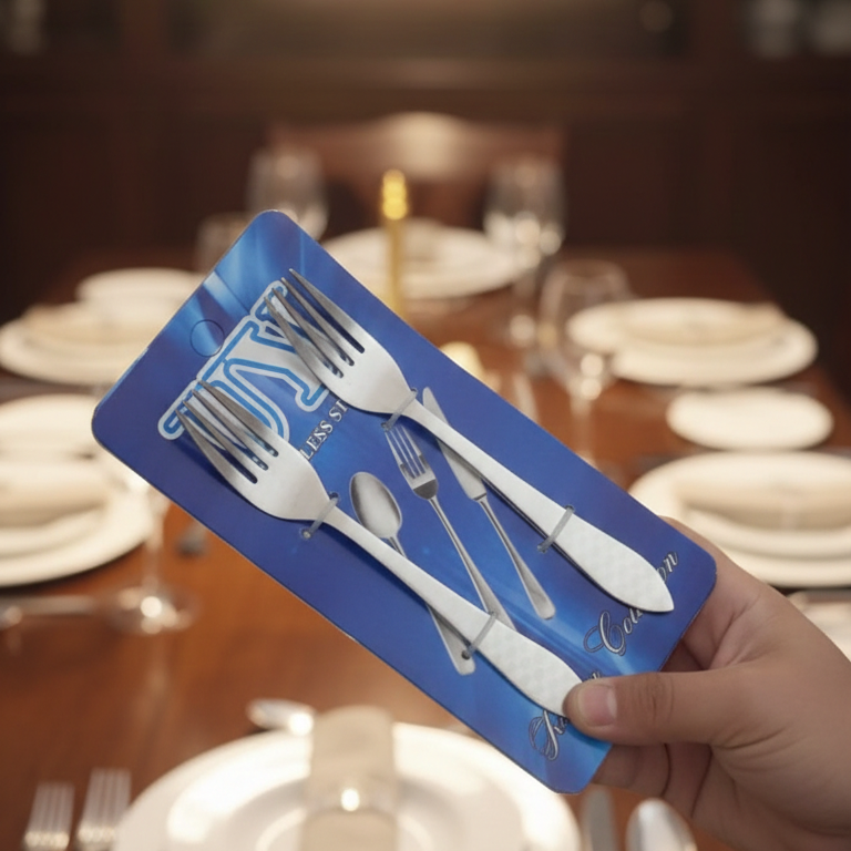 6 Pcs Stainless Steel Table Fork Set | Premium Quality