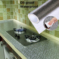 Self-Adhesive Kitchen Oil-Proof Sticker Roll | Waterproof Aluminium Foil Sheet