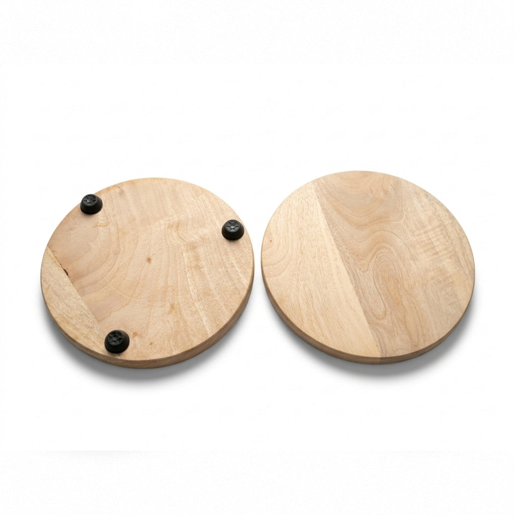 Brown Wooden Patra Board – 12.5 Inch Roti, Chapati & Paratha Making Base