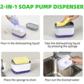 Royal 2-in-1 Soap Pump Dispenser with Sponge