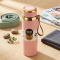 1000ml Matte Stainless Steel Bottle Leak Proof Durable Hot Cold Water Bottle For Office Gym Travel | Cream