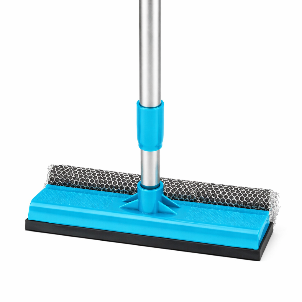 Royal 2-in-1 Window Squeegee with Aluminium Rod Handle – Glass Cleaning Wiper