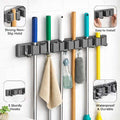 Royal Aluminium Mop & Broom Holder 3 Slots 4 Hooks