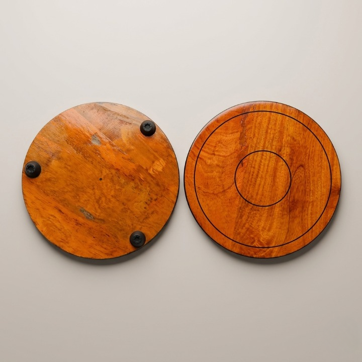 Brown Wooden Patra Board – 12.5 Inch Roti, Chapati & Paratha Making Base