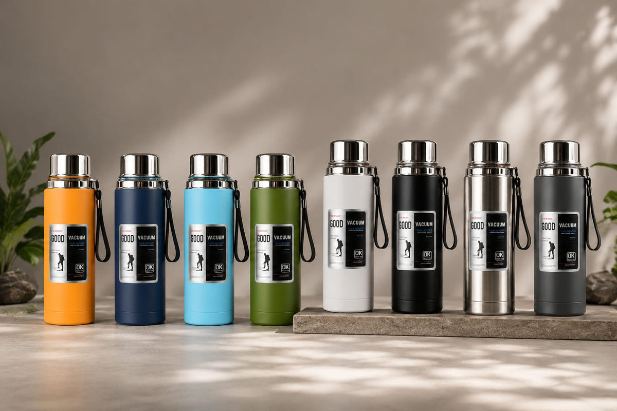 Double Wall Stainless Steel Water Bottle – Vacuum Insulated Thermal Flask