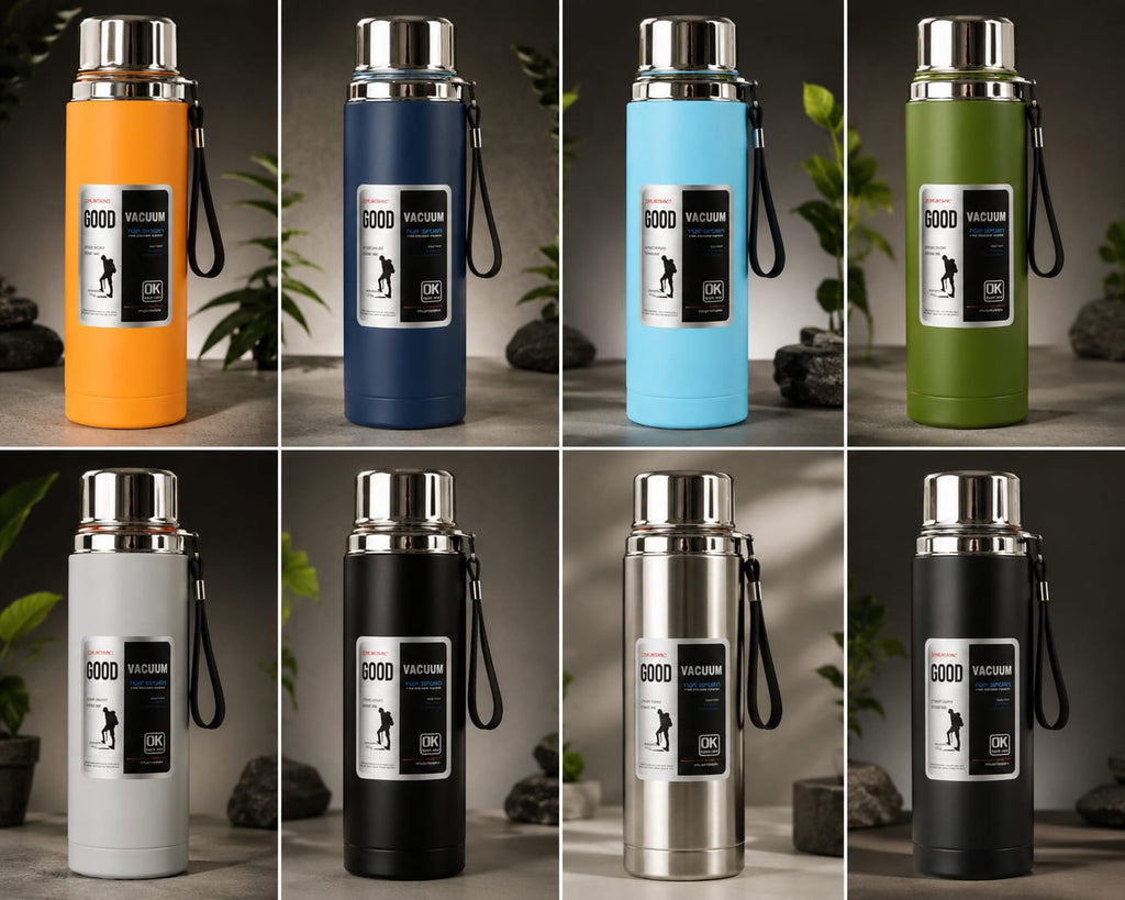 Double Wall Stainless Steel Water Bottle – Vacuum Insulated Thermal Flask