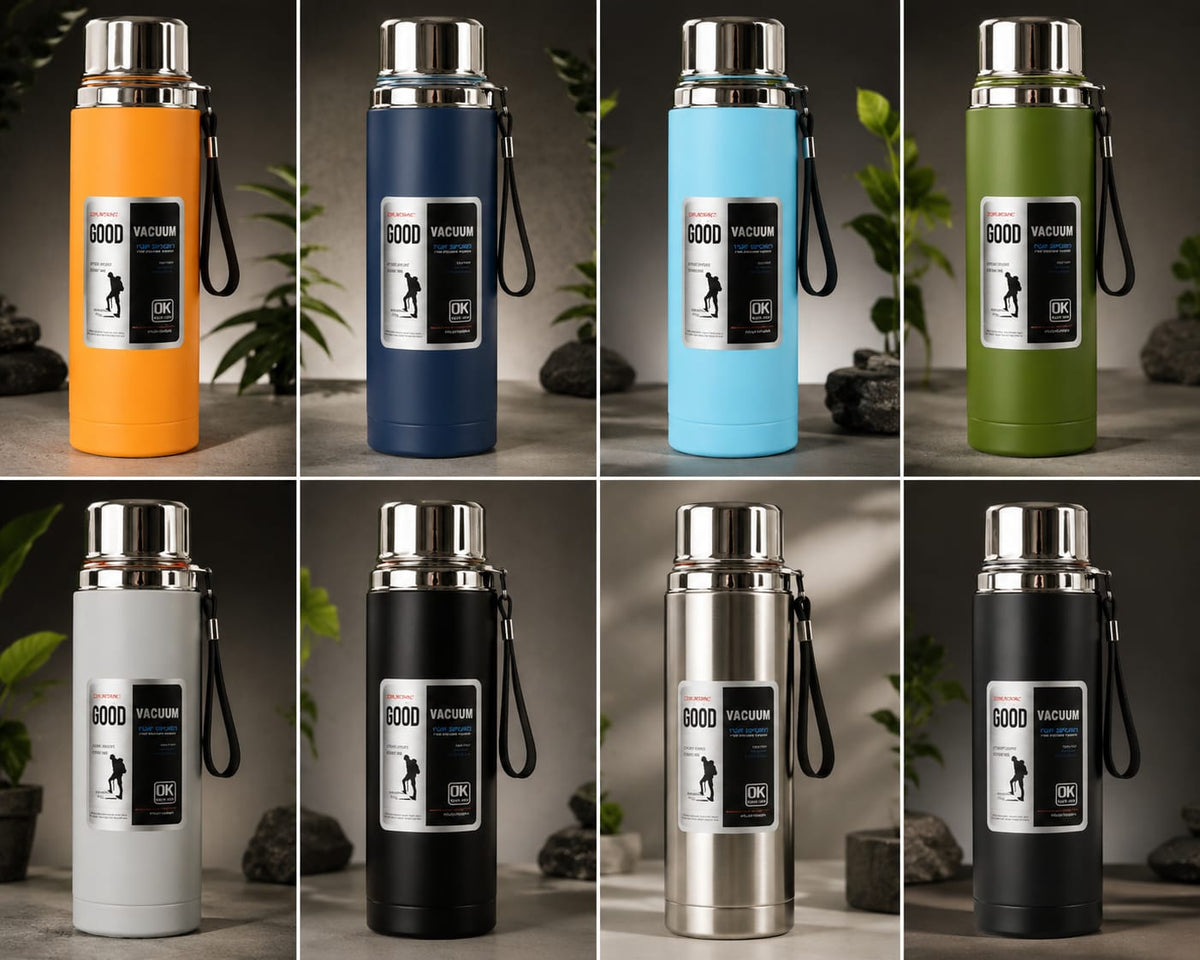 Double Wall Stainless Steel Water Bottle – Vacuum Insulated Thermal Flask