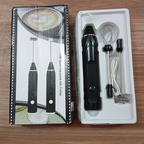 2 In 1 Electric Coffee Beater - Milk Frother And Egg Whisk - USB Electric Rechargeable
