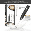 2 In 1 Electric Coffee Beater - Milk Frother And Egg Whisk - USB Electric Rechargeable